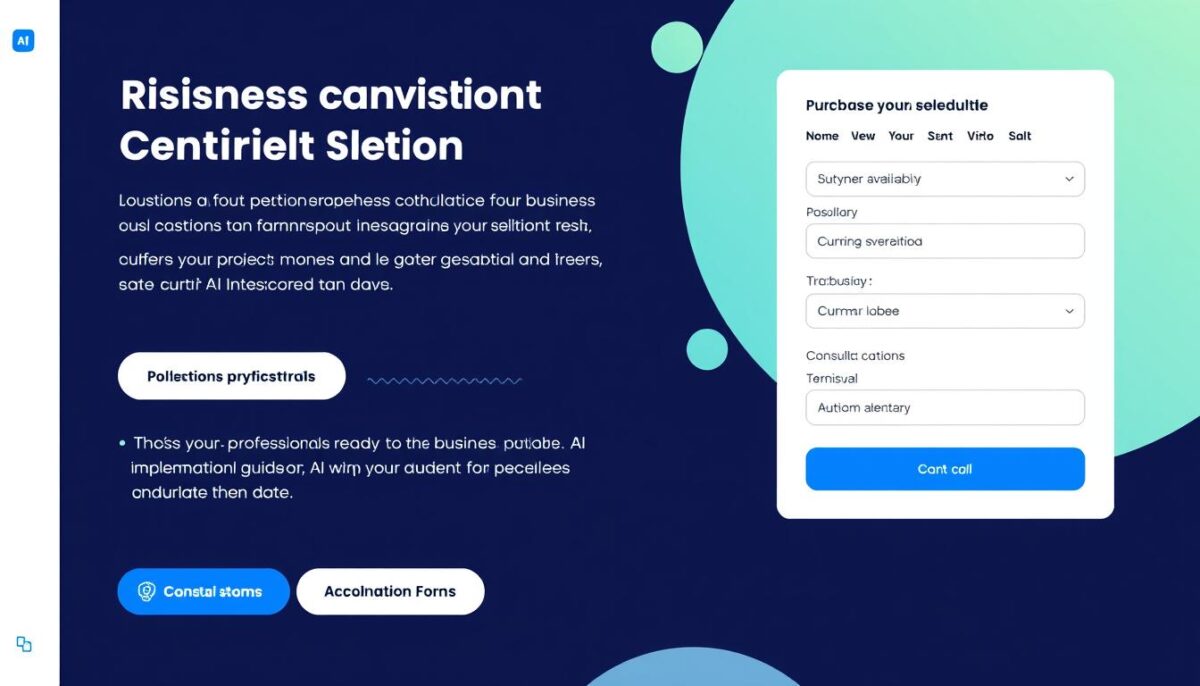 AI consultation scheduling interface