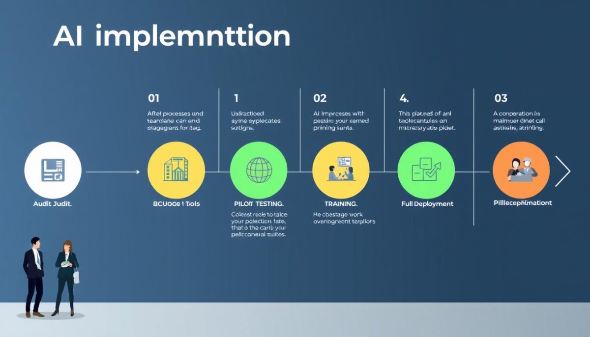 Step-by-step AI implementation guide for businesses